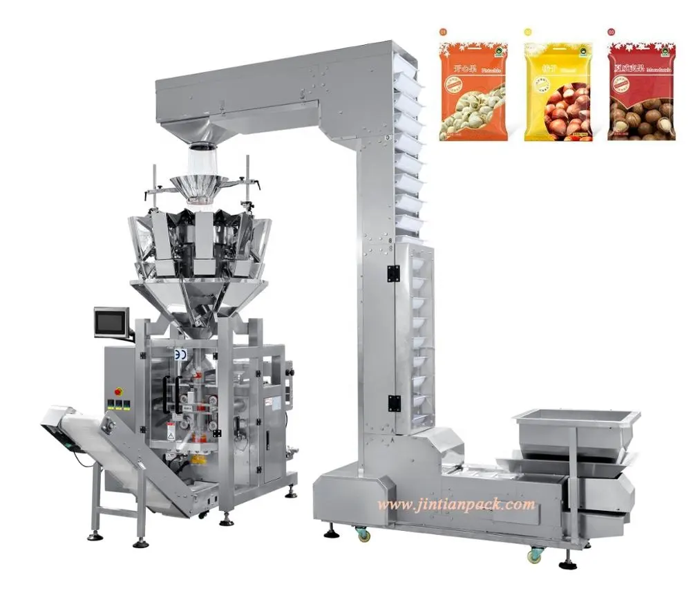 Alta precisão multi-cabeça escala máquina de embalagem granular nozes e frutas secas pistache pinhões máquina de embalagem