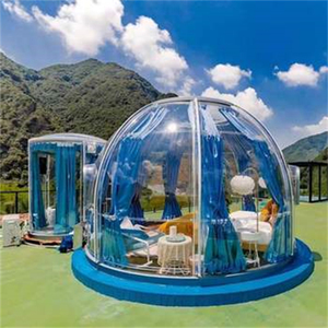 Full House Outdoor G;amping piccola <span class=keywords><strong>luna</strong></span> prefabbricata bubble kit house white dome house - Product Image 1