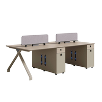 Bureau de direction ergonomique moderne avec panneau en bois, poste de travail modulaire, cloison de séparation insonorisée pour espace de bureau