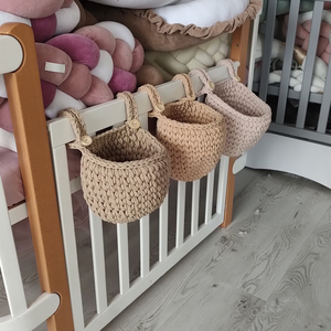 Nuovo giocattolo <span class=keywords><strong>da</strong></span> comodino per bambini all'uncinetto organizer tascabile per culla cesto appeso per culla - Product Image 3