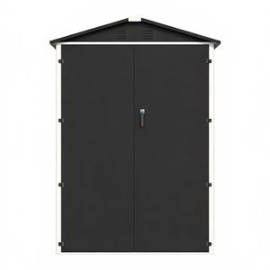 <span class=keywords><strong>Abri</strong></span> de <span class=keywords><strong>jardin</strong></span> en métal <span class=keywords><strong>4X3</strong></span> FT en acier galvanisé, <span class=keywords><strong>abri</strong></span> de rangement extérieur avec porte double verrouillable, toit en pente - Product Image 1