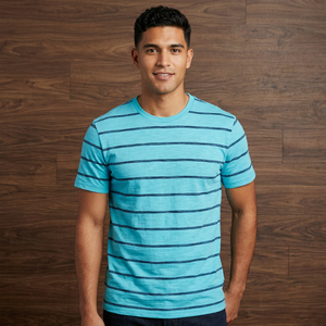Vente directe usine Fabricant indien Tirupur OEM T-shirt col rond en coton biologique imprimé blanc uni écologique coupe ajustée - Product Image 3