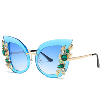 Nouvelles lunettes de soleil tendance, style rétro classique, grande monture, œil de chat, cristal diamant, polarisées UV400, fête, décontractées, lunettes pour femmes