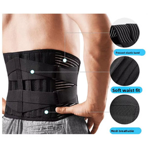 Có thể điều chỉnh đàn hồi thoáng khí thắt lưng hỗ trợ eo nén trở lại S trở lại hỗ trợ vành đai để giảm đau - Product Image 3