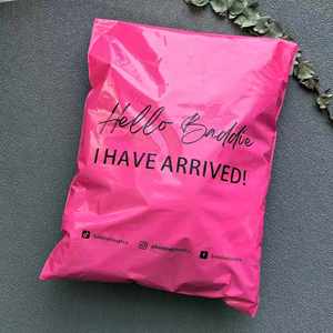 Sobres de Correo de Polietileno 100% Biodegradables con Logotipo Personalizado, Bolsas de Correo Rosas - Product Image 6