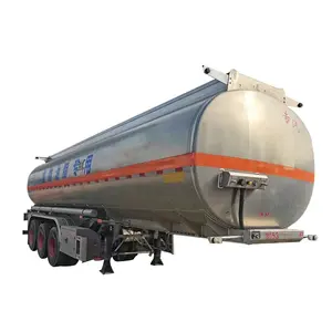 Chinese second-hand diesel three-axle tank truck, crude oil tank truck, oil storage tank semi-trailer,
