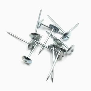 Clous de toiture à tête de parapluie électro galvanisés 2.5 pouces * 9G lisses/torsadés - Product Image 5