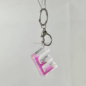 Acrylic Liquid Keychain Kit -Handmade <strong>Crafts</strong> for Girls' Night Aesthetic <strong>Key</strong> <strong>Chain</strong> Hobby Set Personalized Letter <strong>Key</strong> Ring - Product Image 4