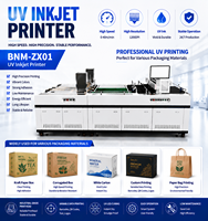 Imprimante jet d'encre UV industrielle à séchage rapide, impression haute précision pour emballages, sacs en papier, cartons, plastique, verre, métal, bouteilles