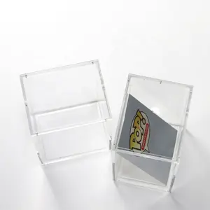 磁性丙烯酸展示盒为Funko流行!动画皮卡丘愤怒的乙烯基图形丙烯酸保护套可堆叠