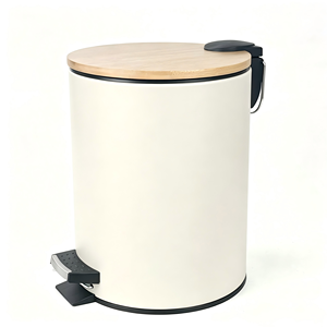 <span class=keywords><strong>Poubelle</strong></span> à pédale de 3 <span class=keywords><strong>litres</strong></span> en gros avec couvercle en bambou, <span class=keywords><strong>poubelle</strong></span> domestique, <span class=keywords><strong>poubelle</strong></span> à déchets, seau à ordures en acier inoxydable à fermeture douce - Product Image 3