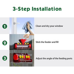 Cửa sổ tự động Chim Ruồi trung chuyển cốc hút mạnh mẽ cửa sổ Chim Ruồi trung chuyển treo Chim Ruồi trung chuyển - Product Image 5