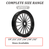 Jante de moto en aluminium forgé sur mesure VIMAS LG66 19-32 pouces pour roue avant, finition anodisée, compatible avec les modèles Davidson Touring 2008-2019