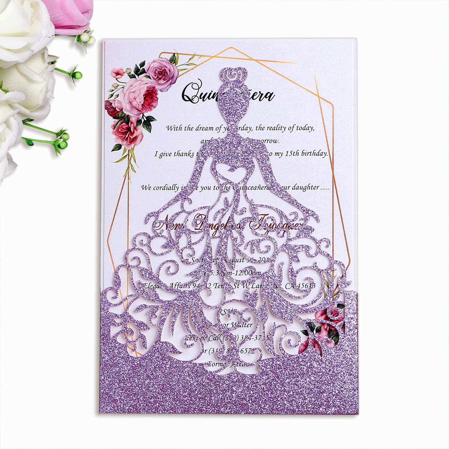 Paillettes violettes