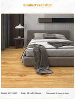 Revêtement de sol SPC (Stone-Plastic Composite) à clipser, pour usage domestique, 5 mm, style carrelage, pose directe, imperméable, antidérapant, ignifuge, moderne