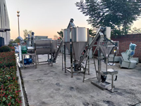 Ligne de production d'emballage de poudre de 1000 L, machine de remplissage de poudre SUS 304, mélangeur