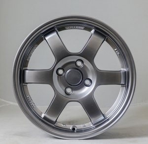 Flrocky Wheel สำหรับปี <span class=keywords><strong>TE37</strong></span>สไตล์13 14 <span class=keywords><strong>15</strong></span> 16 17นิ้ว<span class=keywords><strong>4X100</strong></span> 5X114.3 5X100ล้อรถโดยสาร - Product Image 1