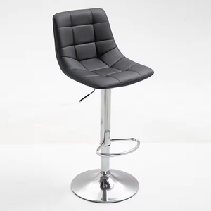 Chaises de bar chaises longues de bar chaise haute en métal tapisserie d'ameublement réglable chromé repose-pieds Banquetas Para Balcao - Product Image 3