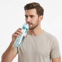 Bouteille anti-fuite de qualité alimentaire avec couvercle à ouverture rapide pour boire directement, compatible lave-vaisselle - Camping, randonnée, extérieur