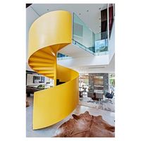Optima Escalier en colimaçon en métal noir pour bureau avec escalier en colimaçon au fini mat