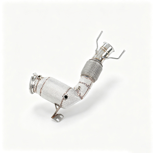 ท่อดาวน์ไปป์สมรรถนะสูงสำหรับ MINI COOPER S F56 B48 2.0T 304 SS ระบบไอเสียไหลเวียนสูงแบบ Bolt-on อะไหล่สำหรับรถแข่ง มาตรฐานยูโร 5 200 เซลล์ - Product Image 5