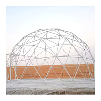 Dôme de ventilation solaire écologique en tissu PVC blanc, maison dôme géodésique à structure en acier, pod de glamping de luxe pour complexe hôtelier