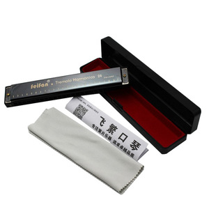 <span class=keywords><strong>Harmonica</strong></span> en titane personnalisable 24 trous en Do majeur pour enfants, instrument à vent pour débutants, jouet avec logo personnalisable, lot de 6 pour films et séries TV - Product Image 4