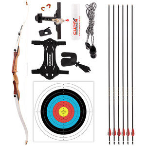 <strong>Archery</strong> <strong>Pro</strong> Recurve Bow 40 Poundage Bow and Arrow Straight Shooting Fish Bow and Arrow Hunting Outdoor Competition - Product Image 1