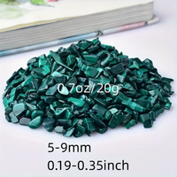 Pierres de malachite verte naturelle, éclats irréguliers, pierres roulées, gravier de pierres précieuses en vrac, cristaux non percés pour la fabrication de bijoux DIY et l'art en résine