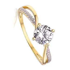Luxury Gold Jewelry Custom Fashion 9K 14 K 18 K Solid 9 Ct Gold Rings