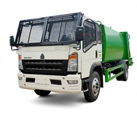 Camion compacteur léger de petite taille HOWO 4X2 5T 6T 8T, camion à ordures Shacman, camion de collecte des déchets, camion d'assainissement municipal