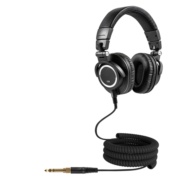 Factory Wholesale 6.35mm Wired Monitor Headphones Professional Studio DJ Foldable Over-Ear Stereo Monitoring Headset 50mm Driver
