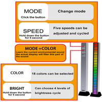 Lampe d'ambiance LED RGB rechargeable de haute qualité avec télécommande, synchronisation musicale, intensité réglable et design moderne
