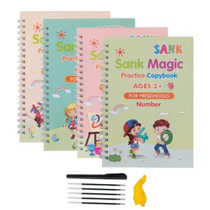 Cahier <span class=keywords><strong>de</strong></span> Pratique Magique Réutilisable 2026 – Le Plus Vendu – Prix Usine – Idéal pour l'Apprentissage et l'Utilisation des Étudiants – Format 18,5 x 26 cm - Product Image 1