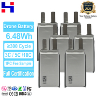 Baterai Mini Drone 103060 3.7V 2000mAh Tingkat Pengosongan Tinggi 3C ~ 25C 500 Siklus Sel Baterai Lithium Semi-solid State