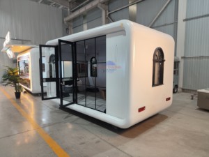 Mobile Ice Cream Candy Catering Fast Food Vending Stainless Steel Food Trailer Cart Commercial Catering Built-In Power 2 Years - Product Image 2