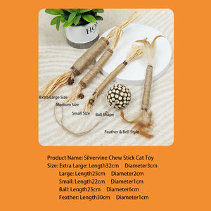 Silver Vine Mainan Kucing Catnip Interaktif Berkualitas Tinggi Grosir Lucu 2025 Aksesoris Baru Grosir Tongkat Penggaruk - Product Image 6