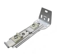 Rail de rideau durable en métal blanc moderne Double support fer haut Fix support mural vague pli rideau pôles pistes accessoires