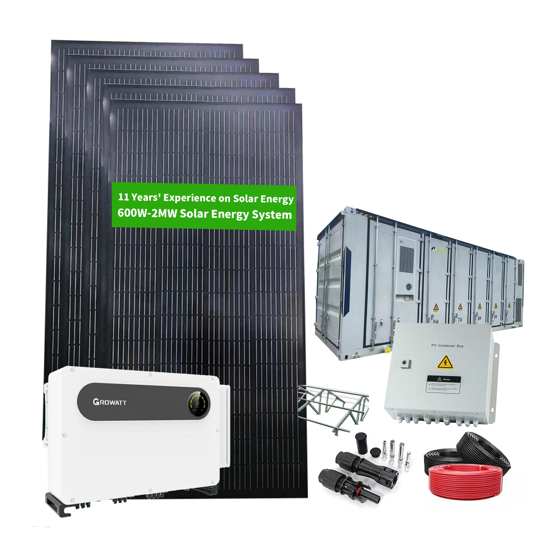 Kits de conjunto completo Células fotovoltaicas Potencia 10KW Sistema completo de energía solar 10 KW Híbrido 10KVA Configurar un sistema de paneles solares