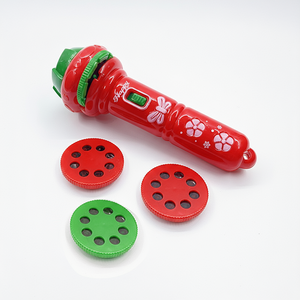 Série de Noël : Lampe torche éducative en plastique, motif Père Noël de dessin animé, lumineuse, écologique, étanche, jouet, fabriquée en usine, pour le Nouvel An et le Printemps - Product Image 6