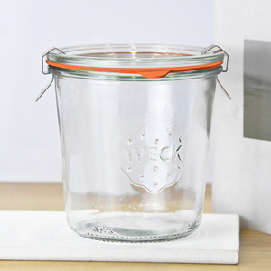 Venta al por mayor 580ML Herméticos <span class=keywords><strong>Frascos</strong></span> de almacenamiento de vidrio de cocina <span class=keywords><strong>Frascos</strong></span> <span class=keywords><strong>Weck</strong></span> Vacío con tapa de sellado de clip - Product Image 1