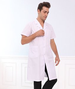 FUYI, abrigo blanco Unisex, manga larga, ropa de trabajo médica gruesa, médicos, <span class=keywords><strong>seguro</strong></span> laboral, laboratorio, farmacia, <span class=keywords><strong>seguro</strong></span> de invierno - Product Image 6