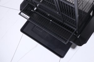 Offre Spéciale d'usine de Chine bon marché fournisseur de cage à oiseaux perroquet de fabrication en acier noir à double couche - Product Image 3