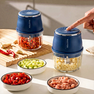 Mini Tritatutto Elettrico 30W ad Alta Capacità per Aglio e Alimenti, per Uso Domestico - Product Image 5