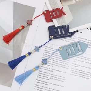 New Design Letters Shaped Page Mark Promotional <b>Bookmarks</b> with Tassel Back to School Teacher Gifts - Product Image 3
