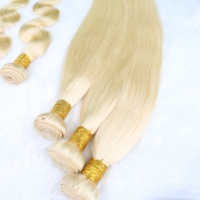 Extensions de cheveux humains brésiliens 100% Remy, lots en gros pas chers, blond 613, lots de cheveux humains ondulés profonds