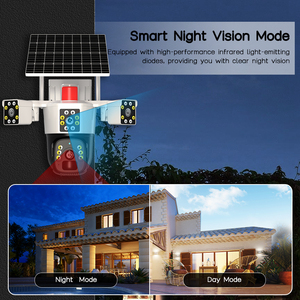<span class=keywords><strong>V380</strong></span> gran oferta 3 pantallas 4MP 4G tarjeta Sim sistema de cámara de seguridad alimentado por batería Solar CCTV PTZ cámara de red de doble lente - Product Image 5