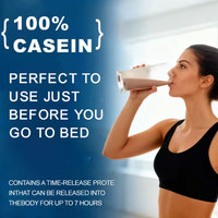 OEM Groothandel Aangebracht Voedingsmiddel Caseïne Eiwitpoeder Wei Slow Release Supplement Crème Smaak Caseïne Eiwitpoeder voor Volwassenen