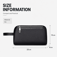 Porte-documents de bureau de haute qualité, antivol, imperméable, en PU, avec fermeture éclair, logo personnalisé, luxueux, portable, sac de documents de bureau