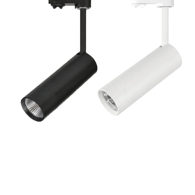 Modern LED Aluminum Track Light System 3-Wire Rail Multi-Color Temperature (2700K-6000K) Surface Mount for Commercial Use